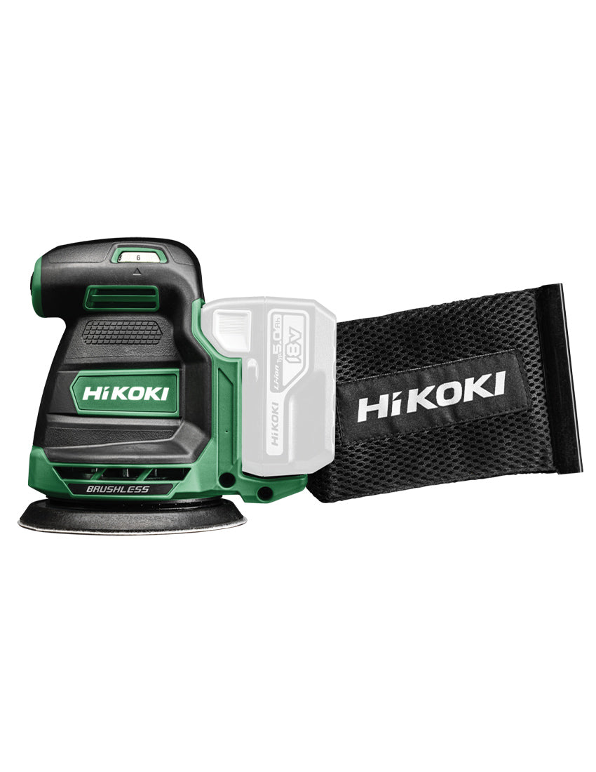 HIKOKI Levigatrice roto-orbitale a batteria SV1813DAW2Z - 18 V - versione solo corpo macchina