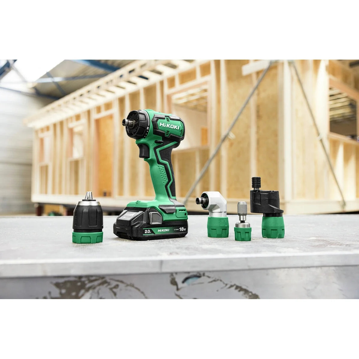 HIKOKI Trapano avvitatore a batteria DS18DDQWRZ +2 Batterie + Accessori