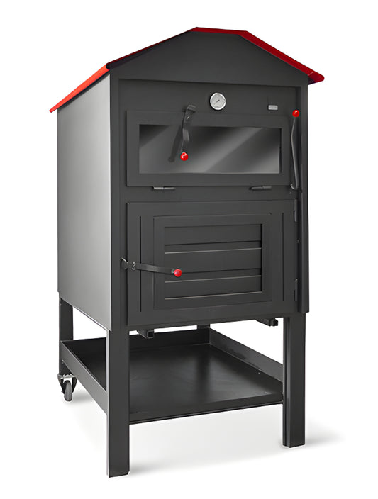 Forno a legna a cottura indiretta camera in refrattario