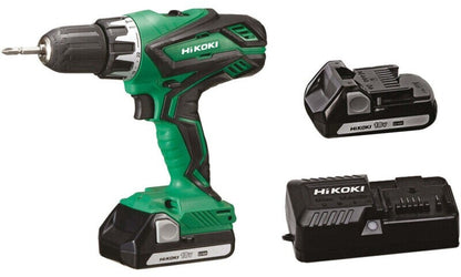 HIKOKI Trapano avvitatore con percussione 18 V - 1,5 Ah (+2 Batterie + Caricabatterie)
