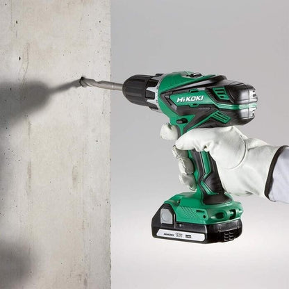 HIKOKI Trapano avvitatore con percussione 18 V - 1,5 Ah (+2 Batterie + Caricabatterie)