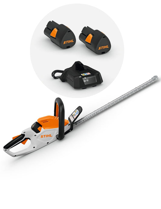 STIHL tosasiepi HSA 40 + 2 batterie AS 2 + caricatore AL 1